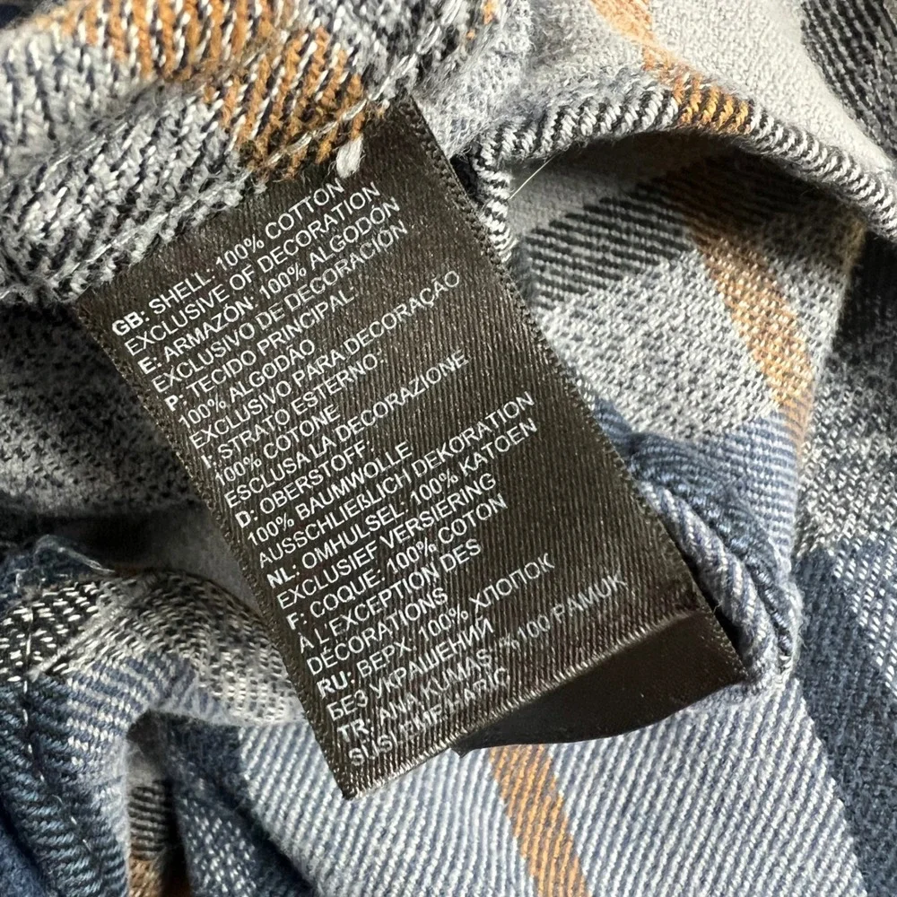 The North Face Flannel Shirt Bundle (2)‎ Mens Size M Blue Maroon Plaid Cotton